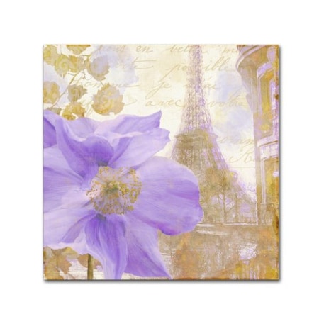 Color Bakery 'Purple Paris II' Canvas Art,18x18